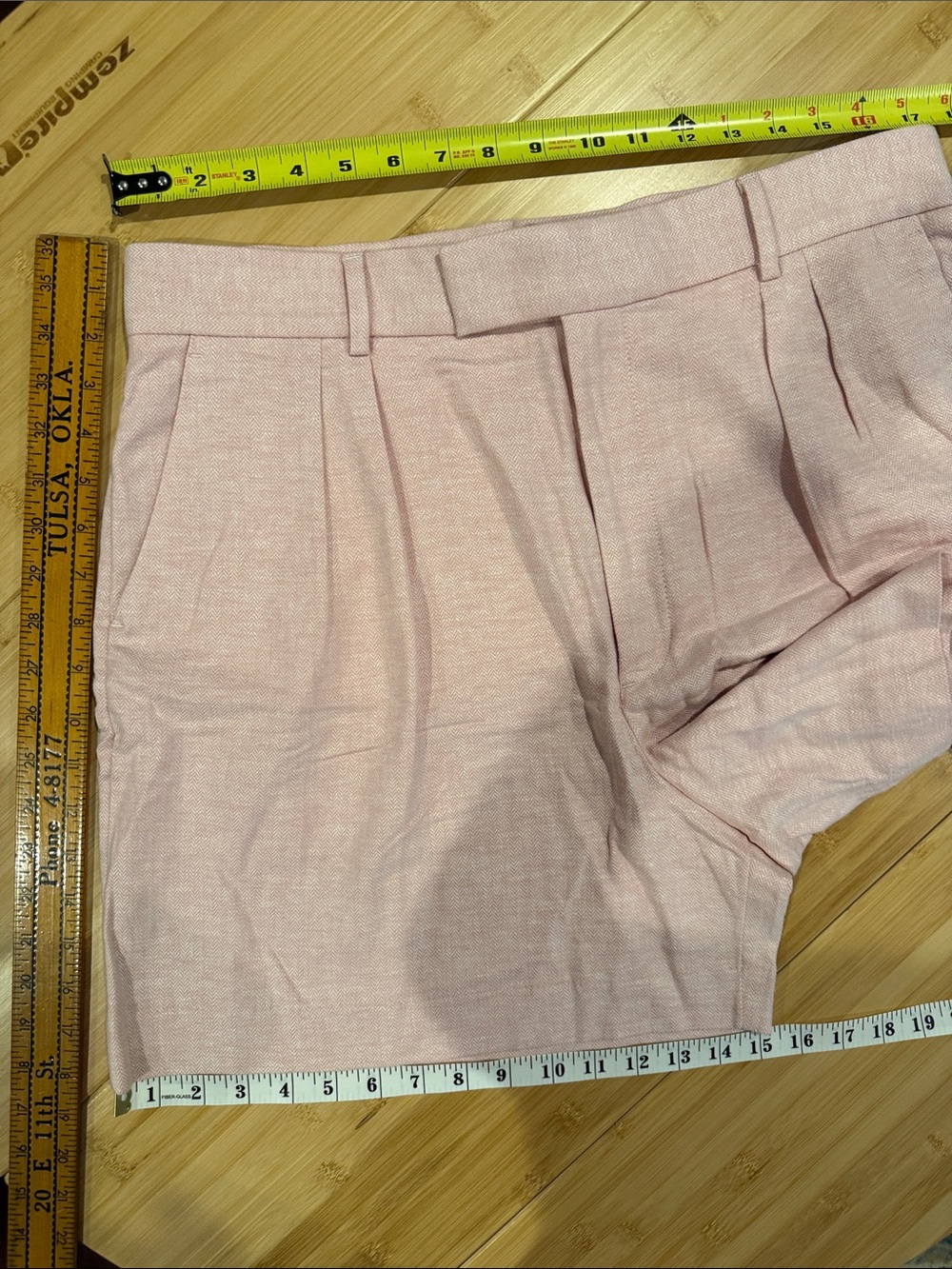 Banana Republic Light Pink Tailored Bermuda Shorts